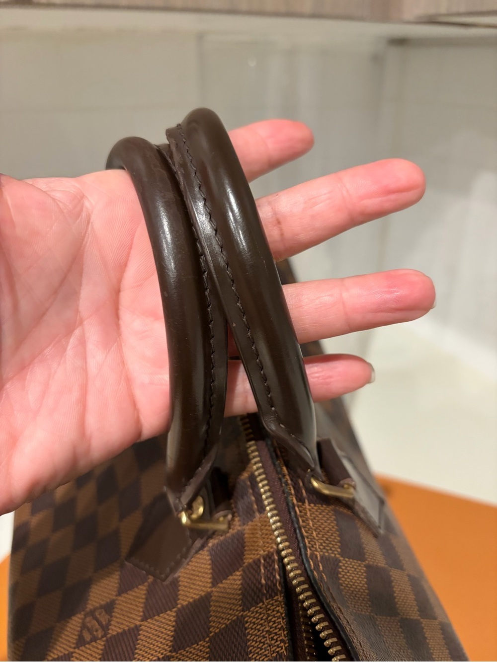Louis Vuitton Brown Damier Ebene Speedy/Duffel Bag - Picture 8 of 9